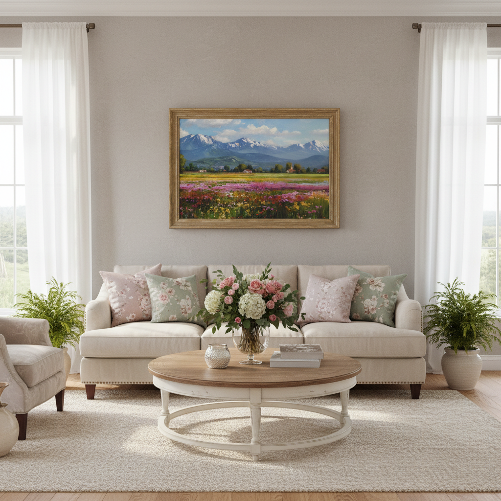Impressionist Landscape - Living Room
