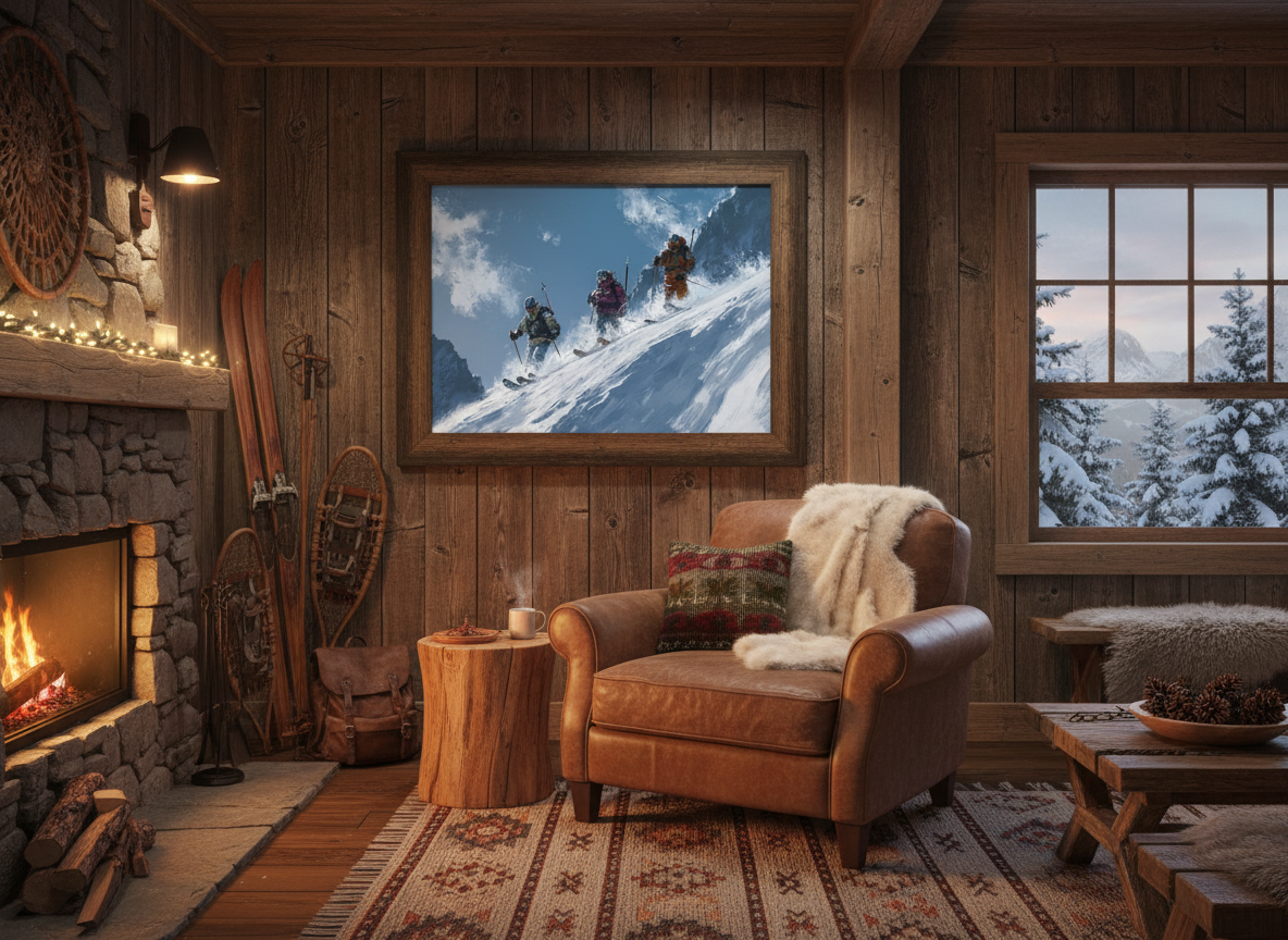 Skiing - Ski Lodge