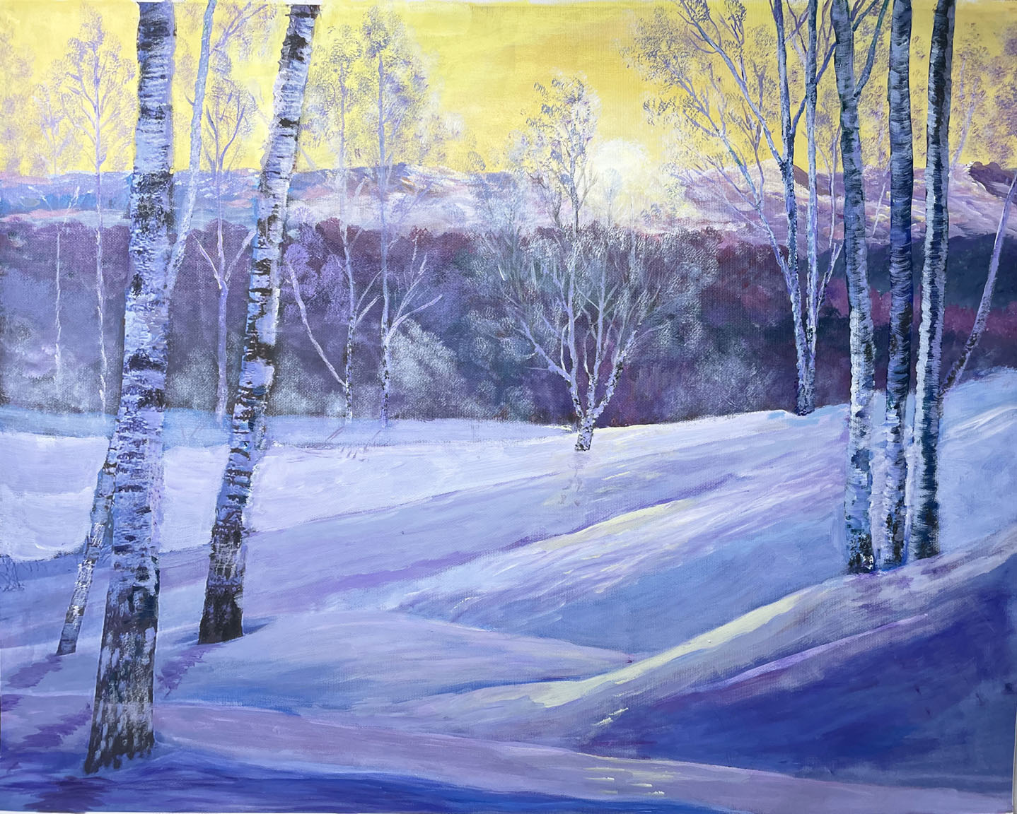 Yellow Skied Winter's Day