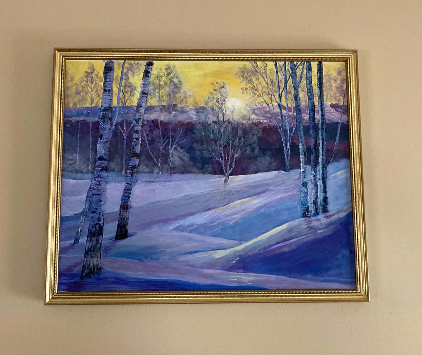 Yellow Skied Winter's Day