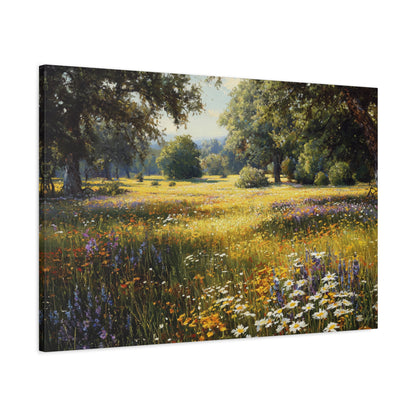 Wildflower Meadow Canvas Print — Matte Stretched Wall Art