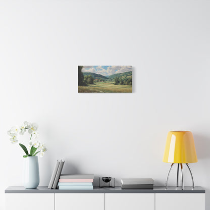 Countryside Meadow Canvas Print — Stretched Matte Wall Art