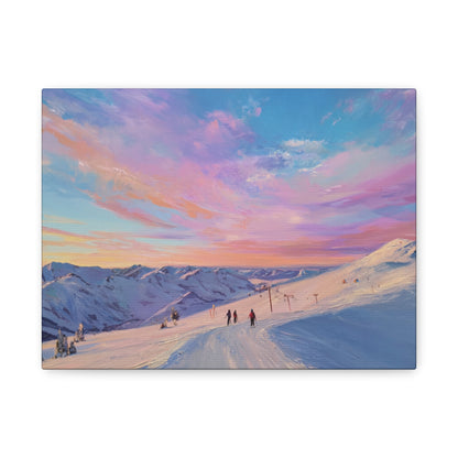 Mountain Sunset Canvas Art