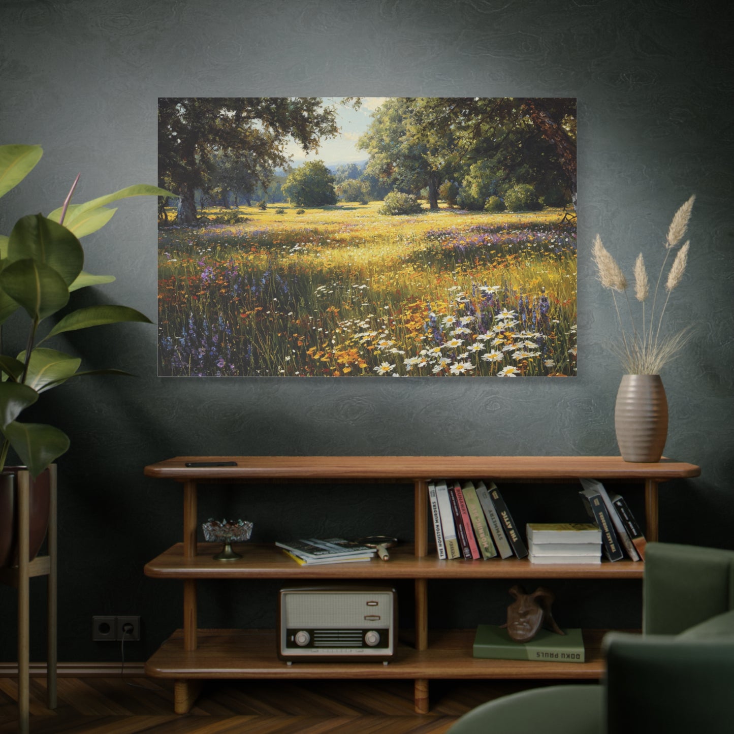 Wildflower Meadow Canvas Print — Matte Stretched Wall Art
