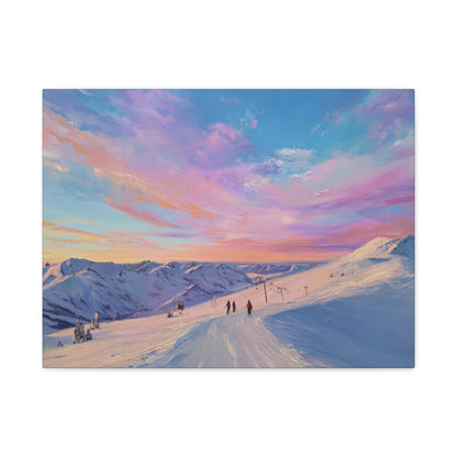 Mountain Sunset Canvas Art