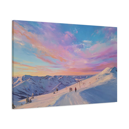 Mountain Sunset Canvas Art