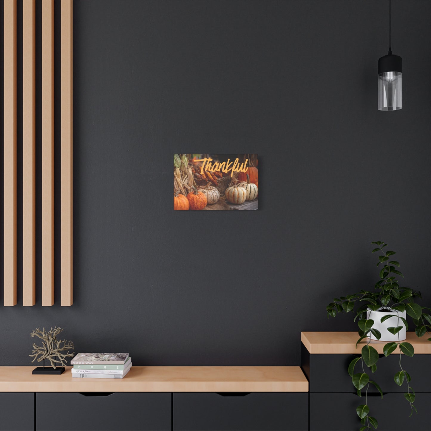 Thankful Fall Wall Art Canvas