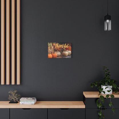 Thankful Fall Wall Art Canvas