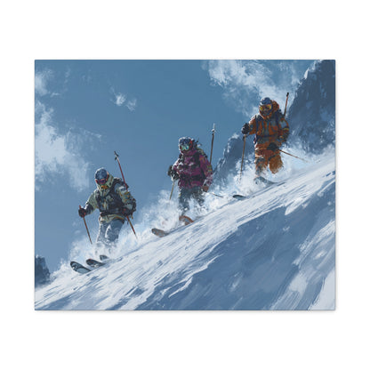 Ski Adventure Canvas Art