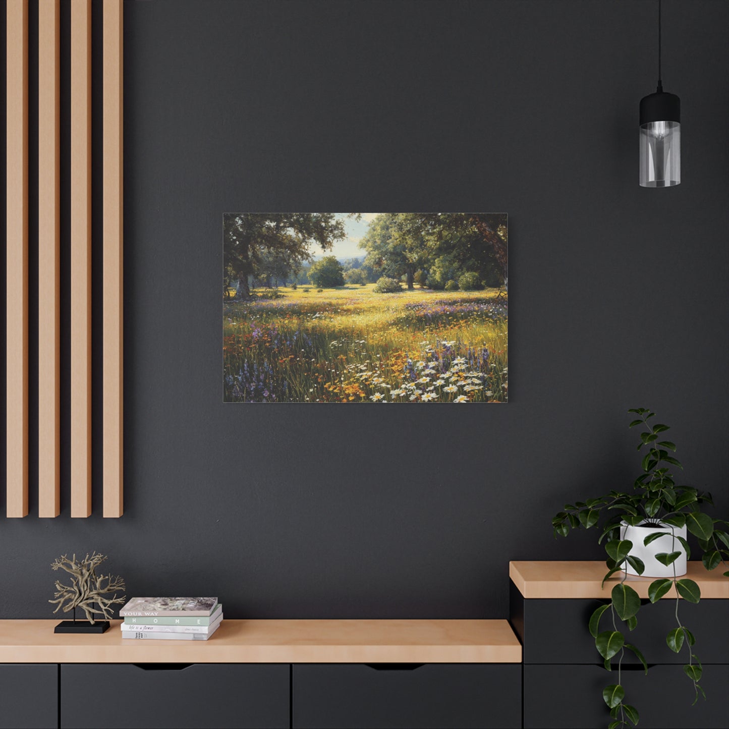Wildflower Meadow Canvas Print — Matte Stretched Wall Art