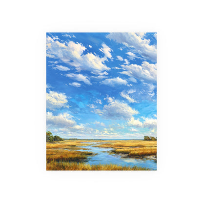 Marshland Sky Print — Beachy Coastal Landscape Wall Art