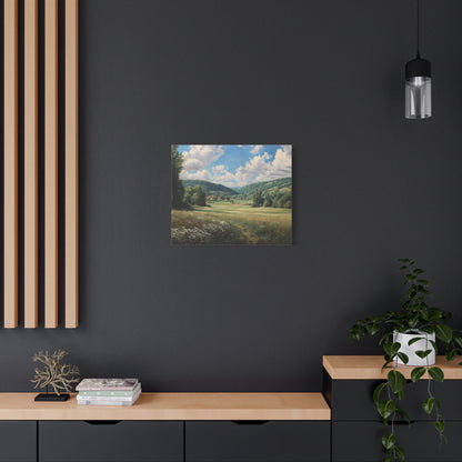 Countryside Meadow Canvas Print — Stretched Matte Wall Art
