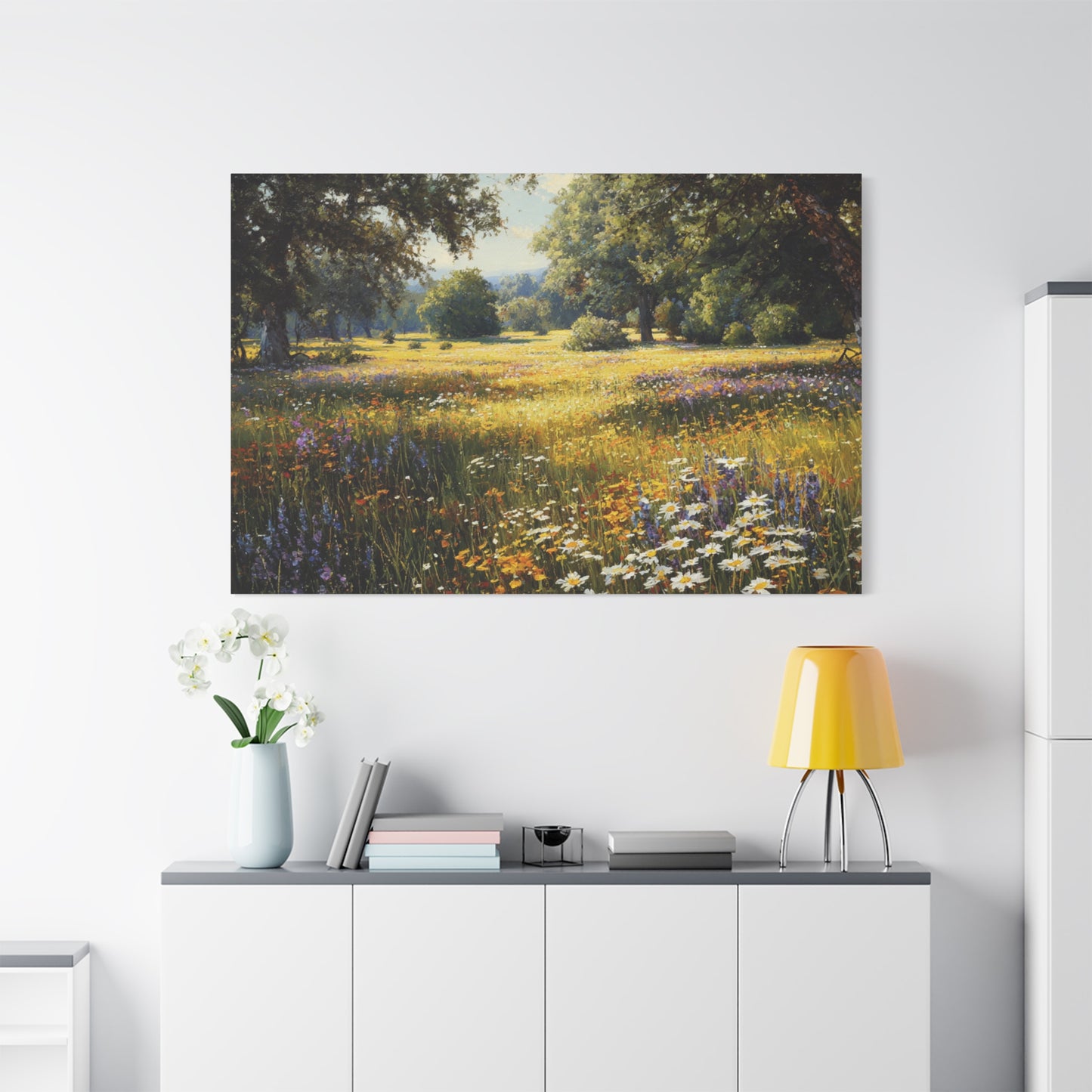 Wildflower Meadow Canvas Print — Matte Stretched Wall Art