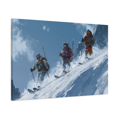 Ski Adventure Canvas Art
