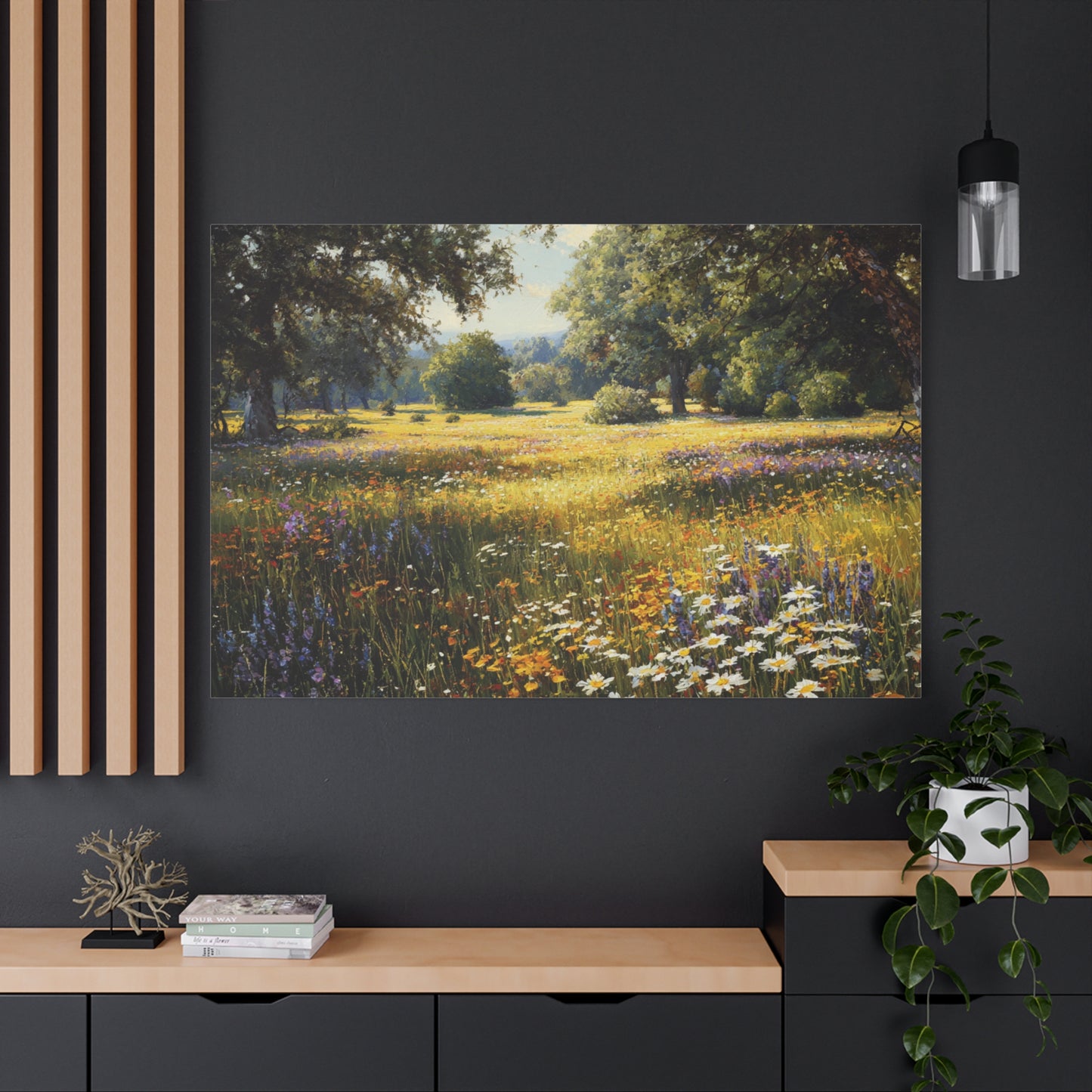 Wildflower Meadow Canvas Print — Matte Stretched Wall Art