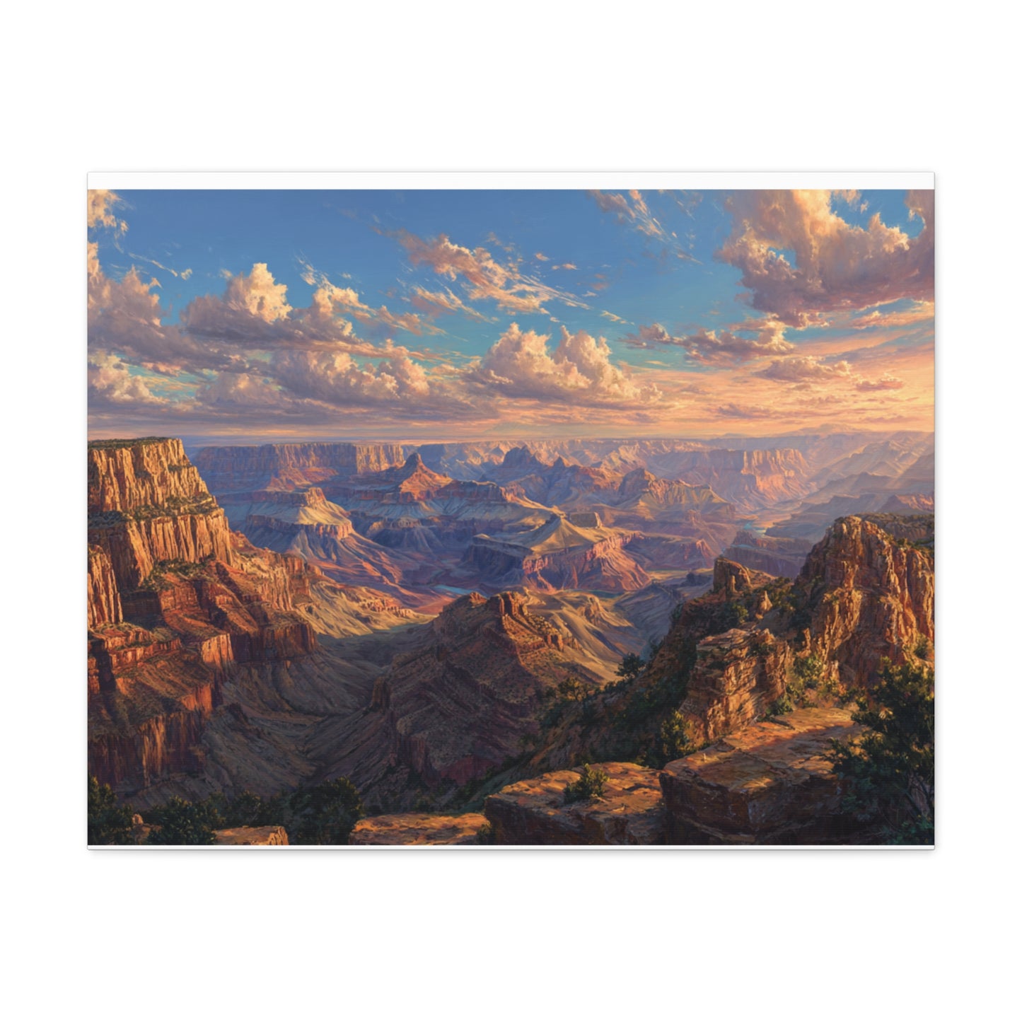 Grand Canyon Sunset Matte Canvas Wall Art — Stretched 1.25"