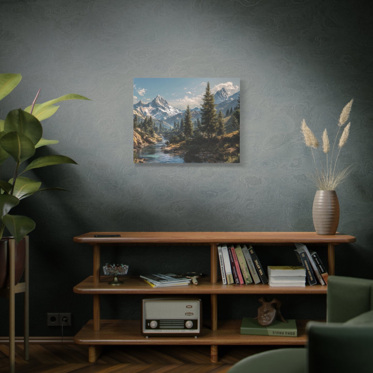 Canvas Print - Mountain Stream on a Beautiful Day