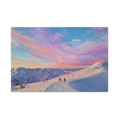 Mountain Sunset Canvas Art