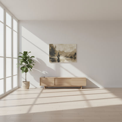 Vintage Fly Fishing Canvas Art