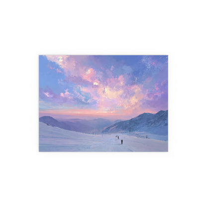 Last Run of the Day Ski Poster — Indoor/Outdoor Silk Print