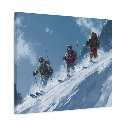 Ski Adventure Canvas Art