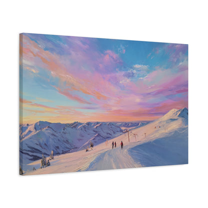 Mountain Sunset Canvas Art