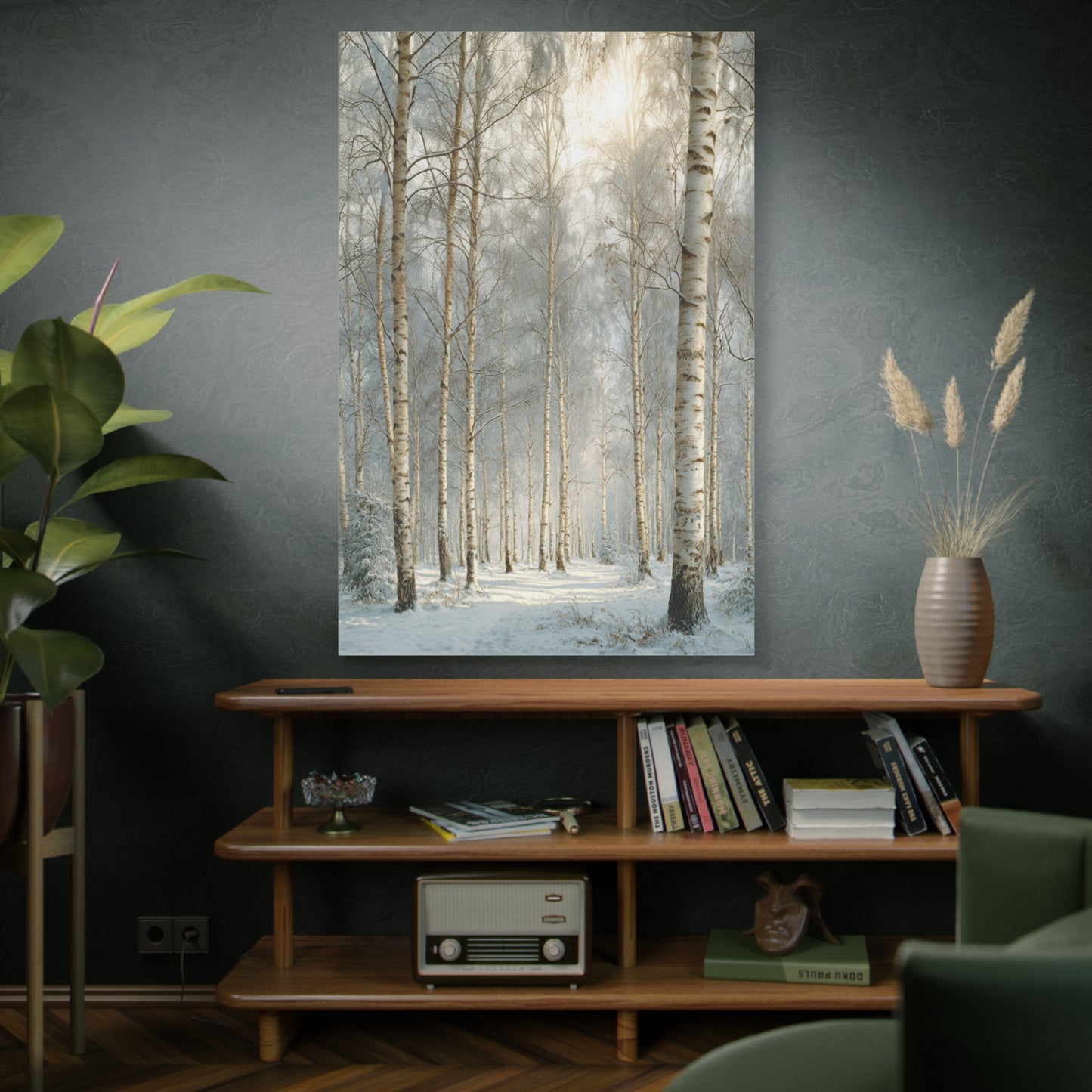 Birch Forest Matte Canvas Wall Art – Stretched 1.25" Landscape