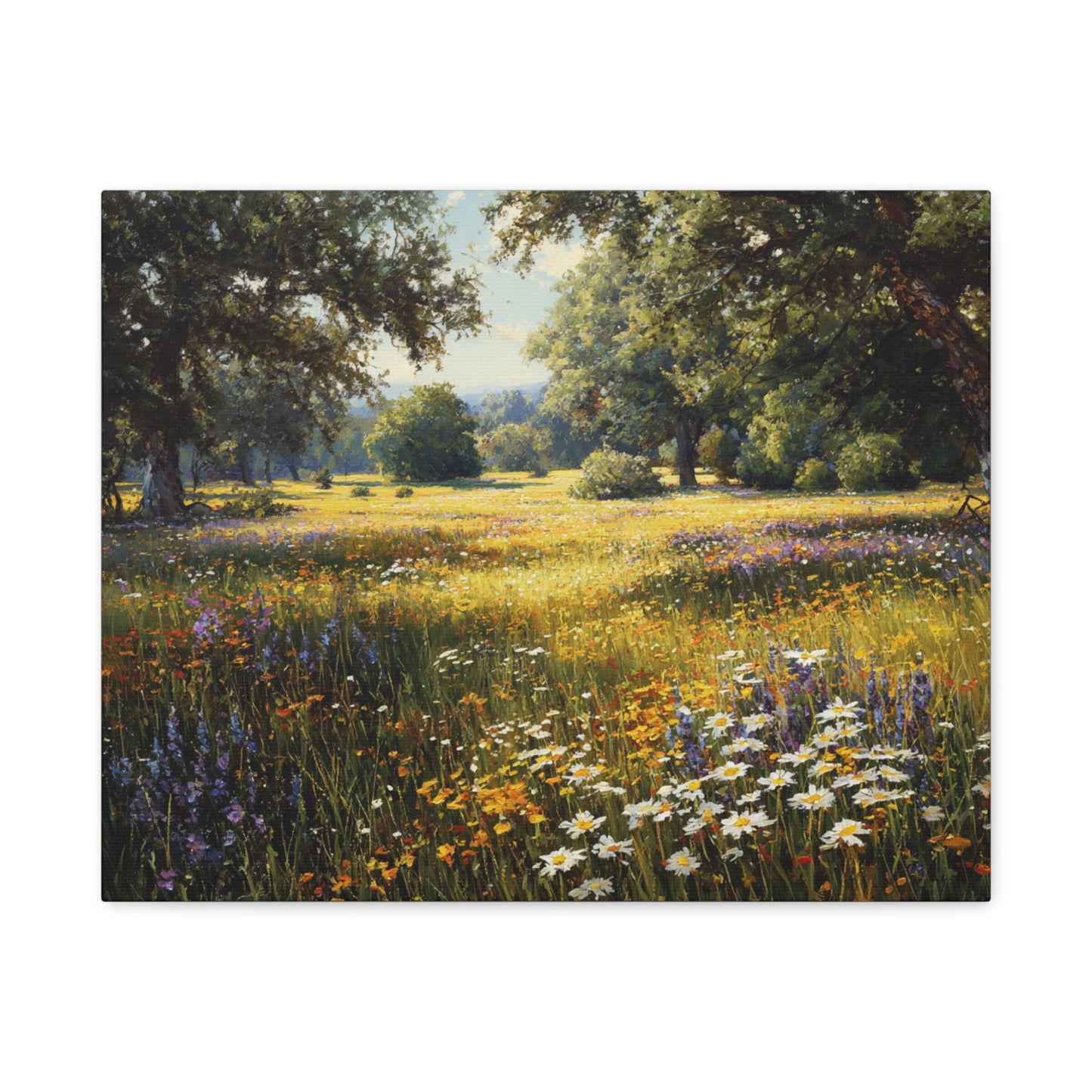 Wildflower Meadow Canvas Print — Matte Stretched Wall Art