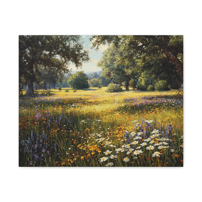 Wildflower Meadow Canvas Print — Matte Stretched Wall Art