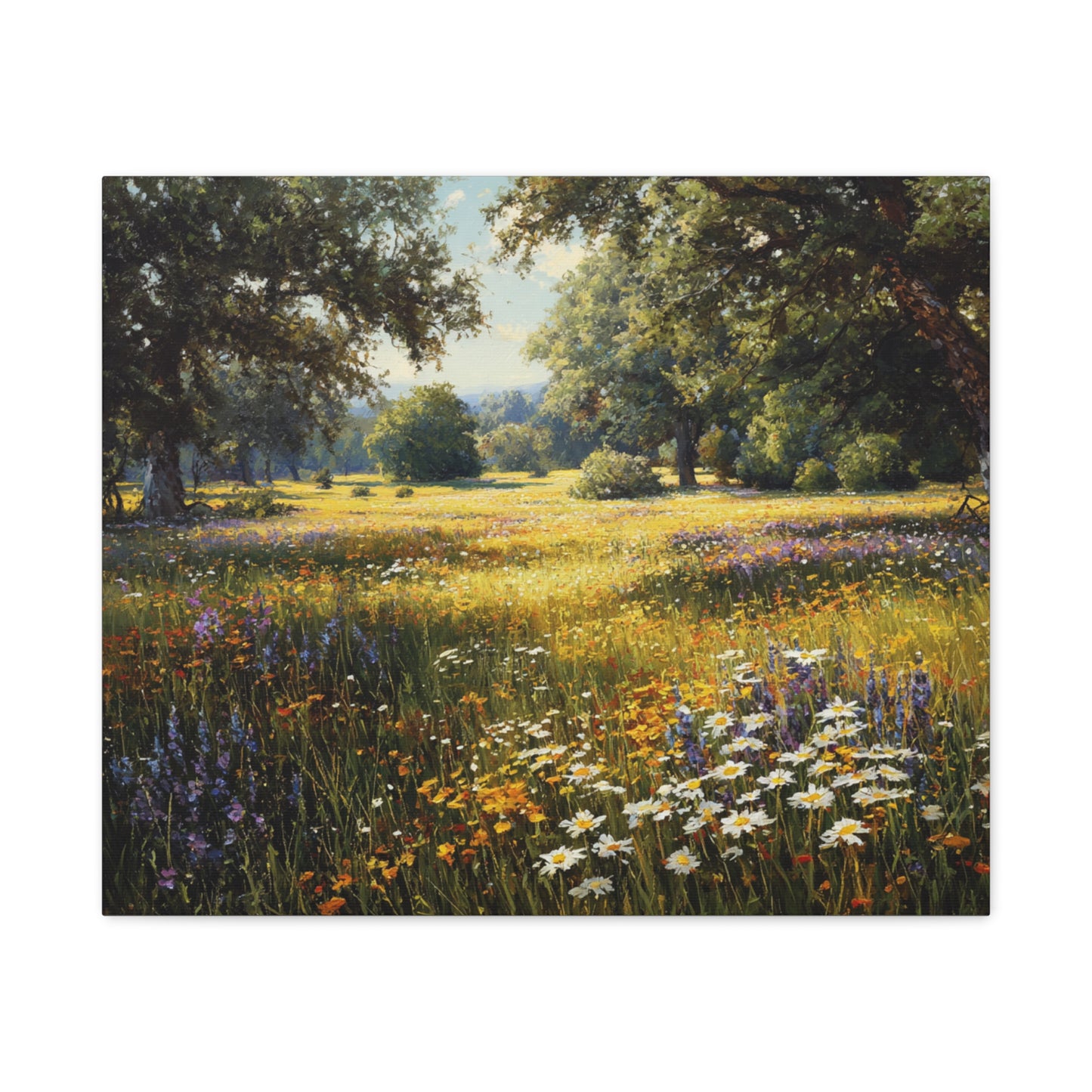 Wildflower Meadow Canvas Print — Matte Stretched Wall Art