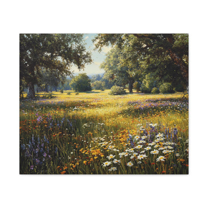Wildflower Meadow Canvas Print — Matte Stretched Wall Art