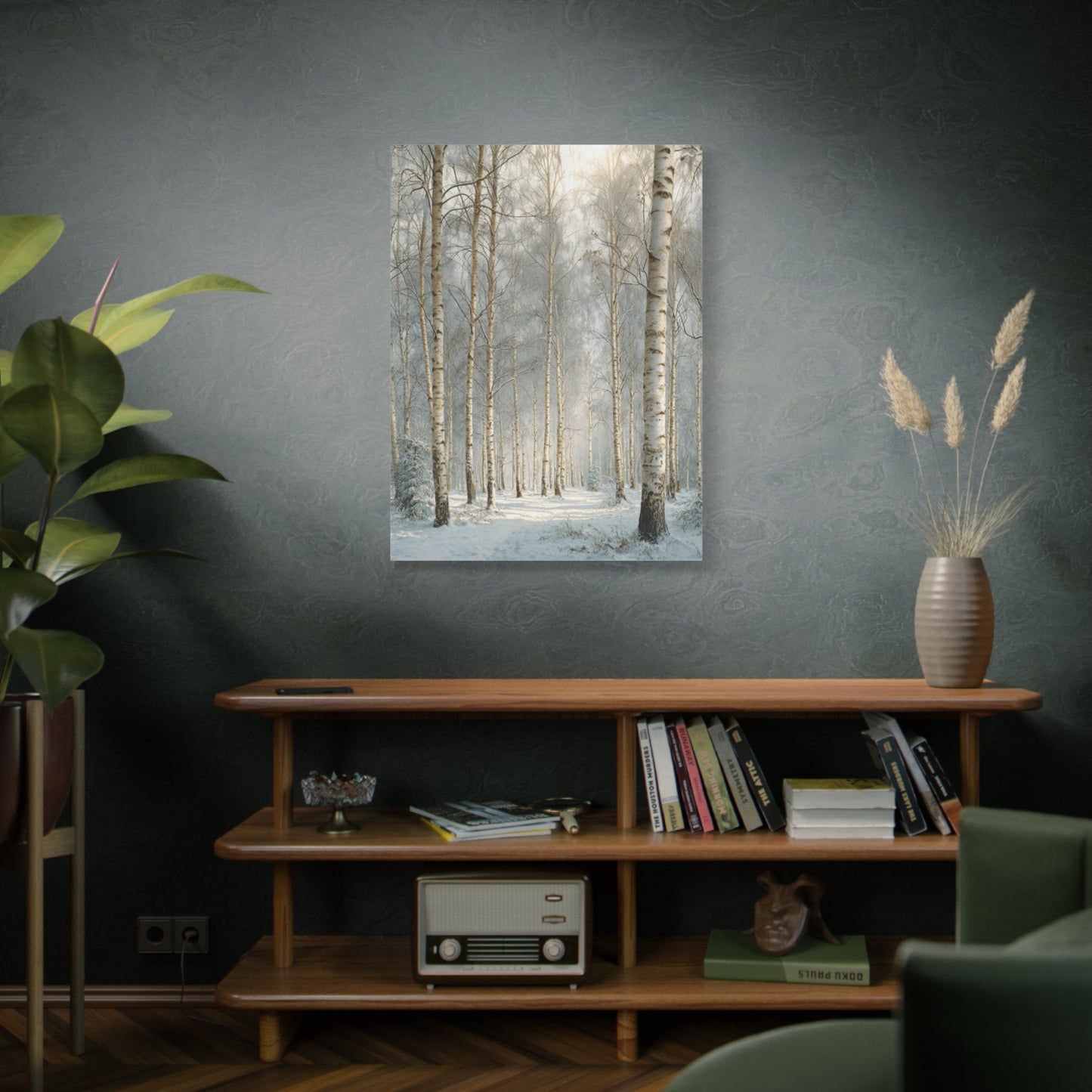 Birch Forest Matte Canvas Wall Art – Stretched 1.25" Landscape