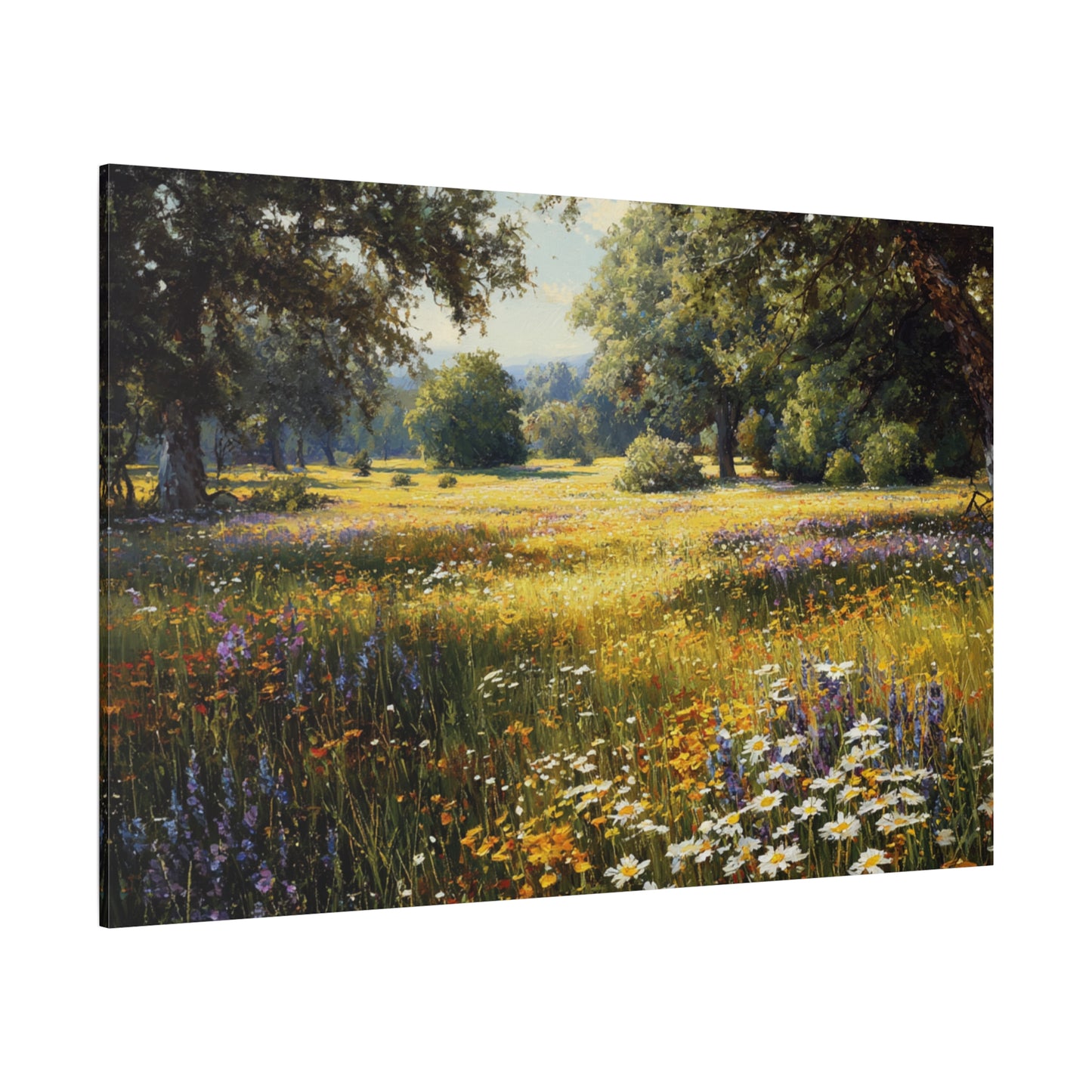 Wildflower Meadow Canvas Print — Matte Stretched Wall Art