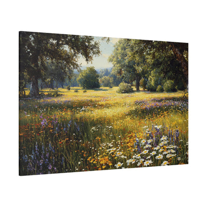 Wildflower Meadow Canvas Print — Matte Stretched Wall Art