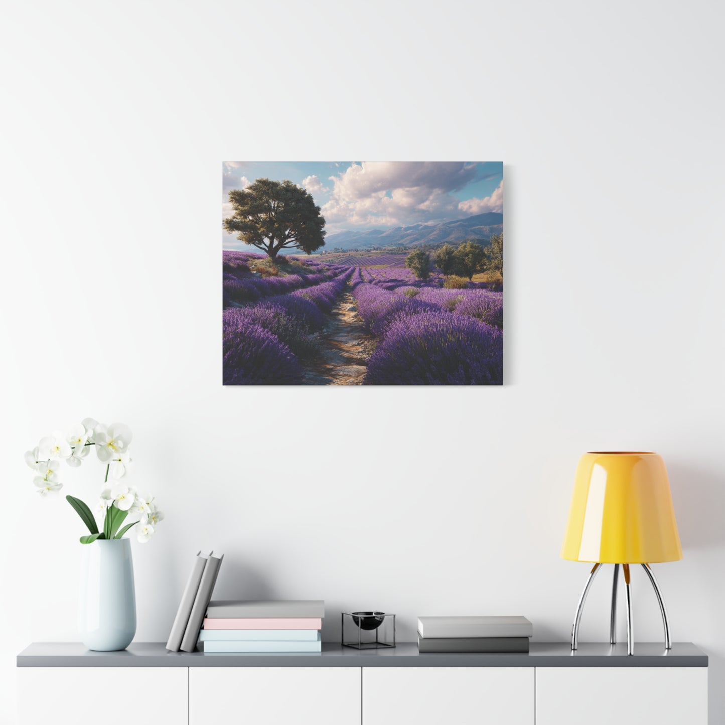 Lavender Field Canvas Print – Stretched Matte Wall Art