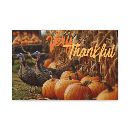 Thankful Fall Canvas Print