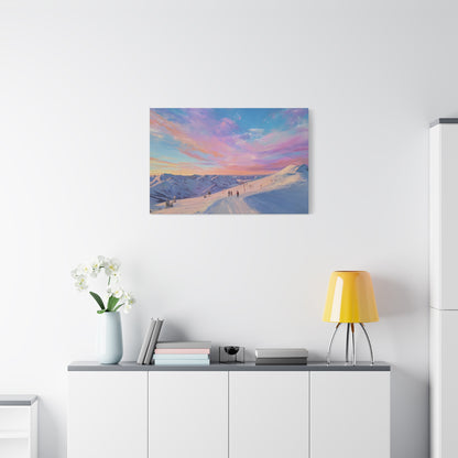 Mountain Sunset Canvas Art