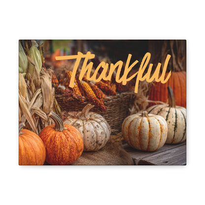 Thankful Fall Wall Art Canvas