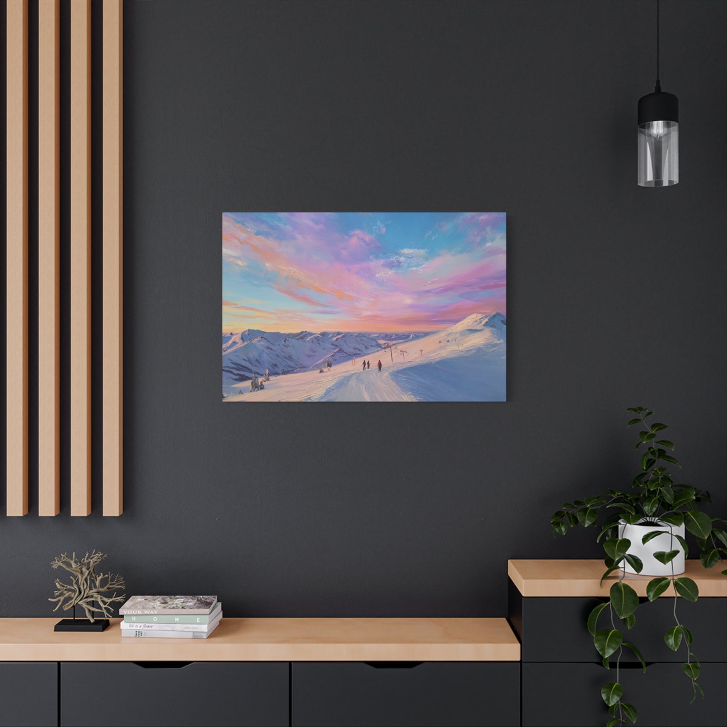 Mountain Sunset Canvas Art