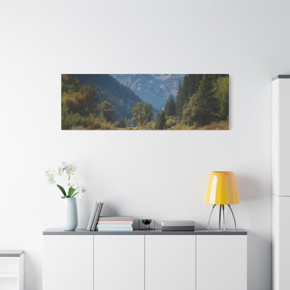 Canvas Art - Mountain Stream Fly Fishing