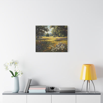 Wildflower Meadow Canvas Print — Matte Stretched Wall Art