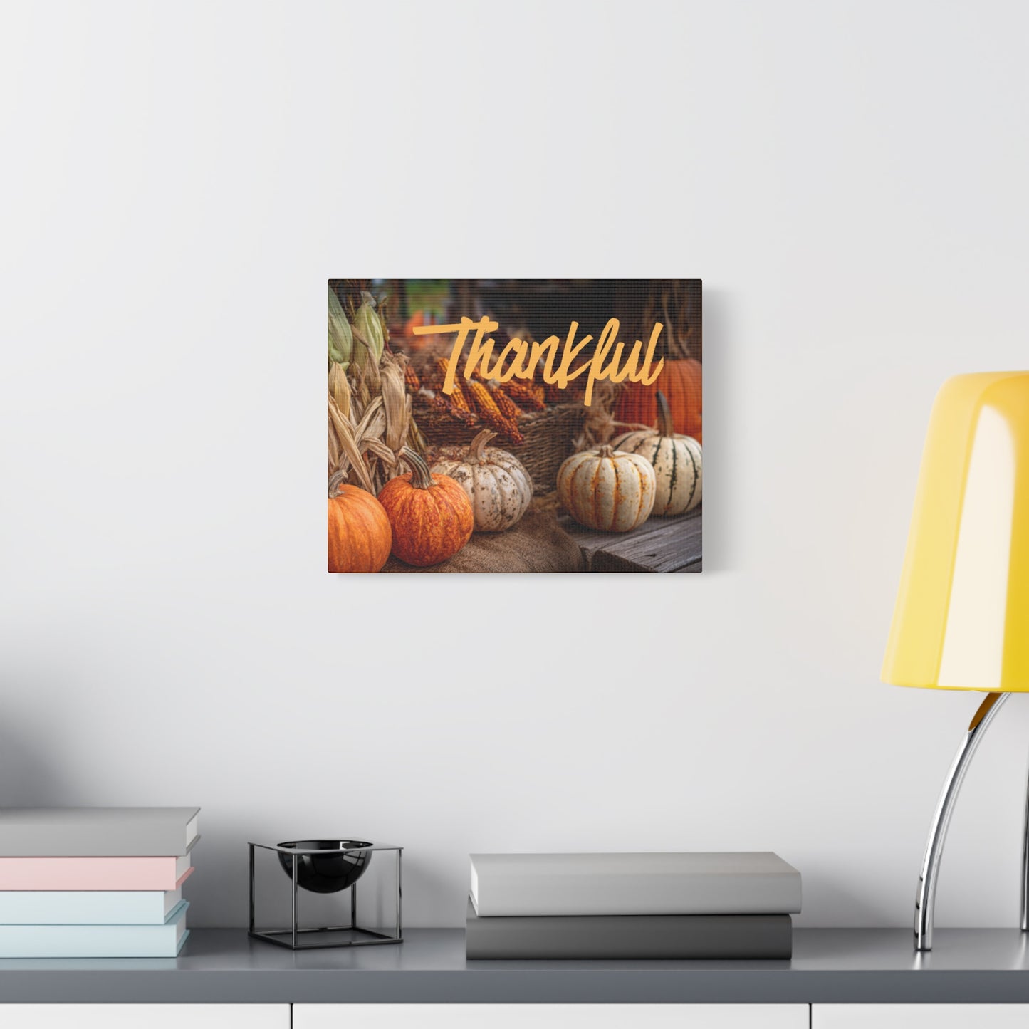 Thankful Fall Wall Art Canvas