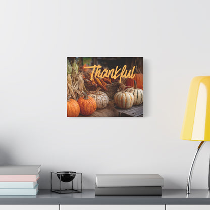 Thankful Fall Wall Art Canvas