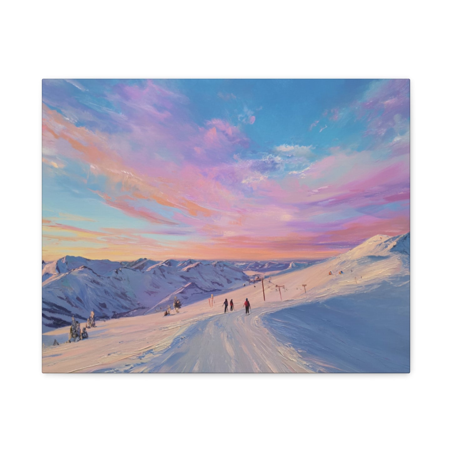 Mountain Sunset Canvas Art