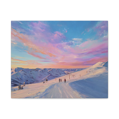 Mountain Sunset Canvas Art