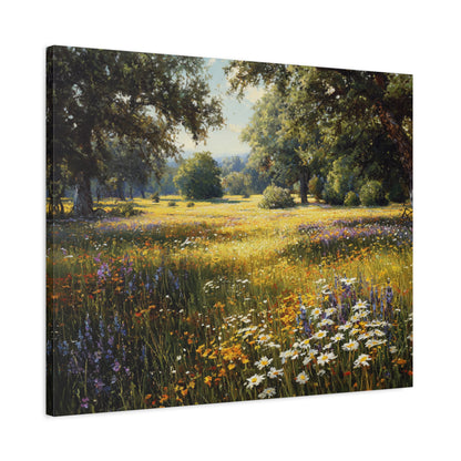 Wildflower Meadow Canvas Print — Matte Stretched Wall Art