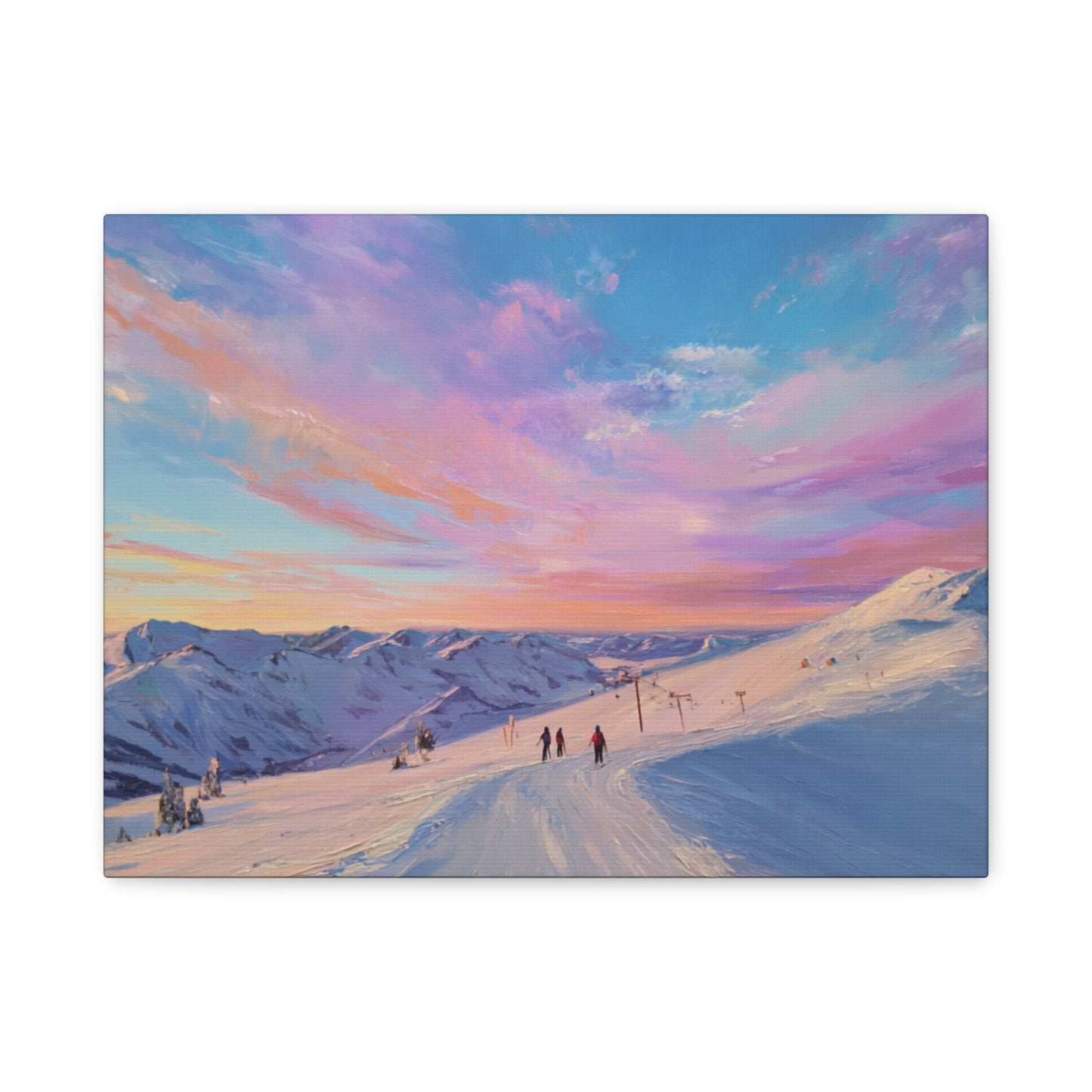 Mountain Sunset Canvas Art