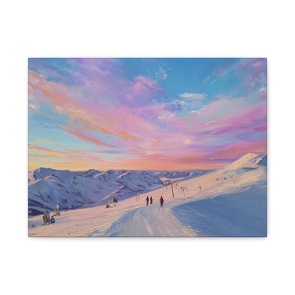 Mountain Sunset Canvas Art