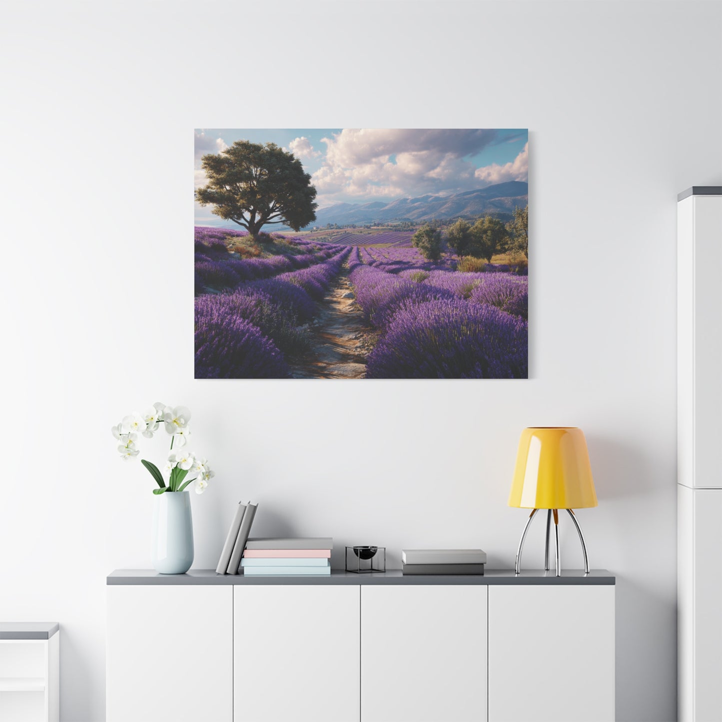 Lavender Field Canvas Print – Stretched Matte Wall Art