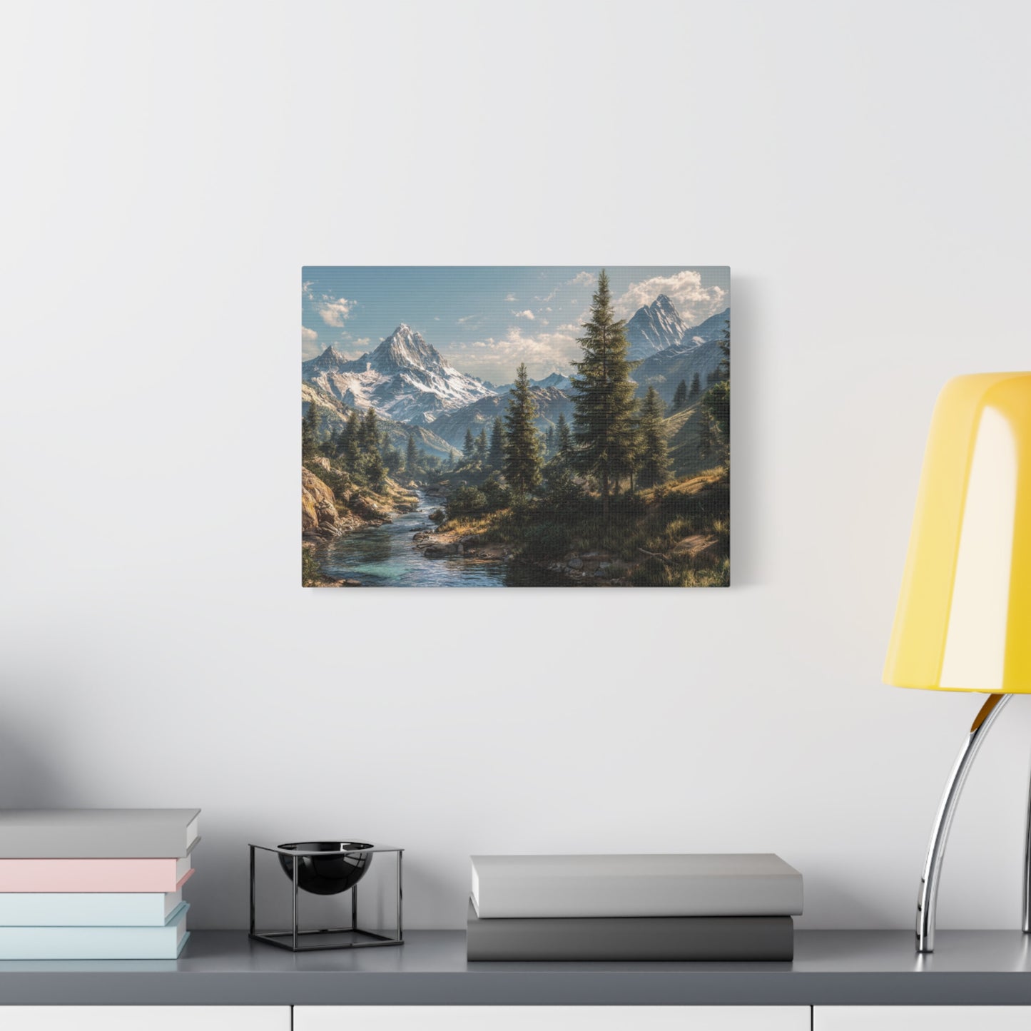 Canvas Print - Mountain Stream on a Beautiful Day